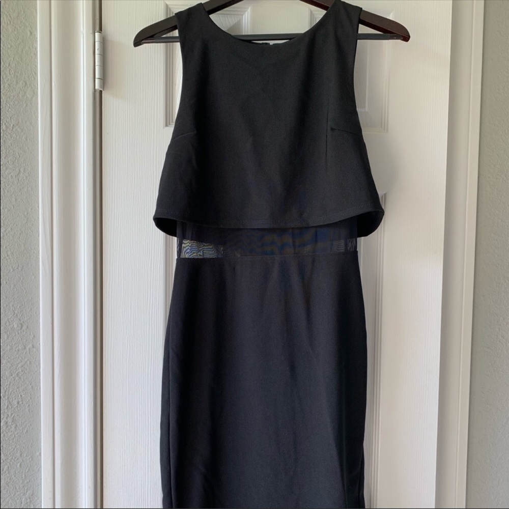 Forever 21 - Black sheer Midi dress